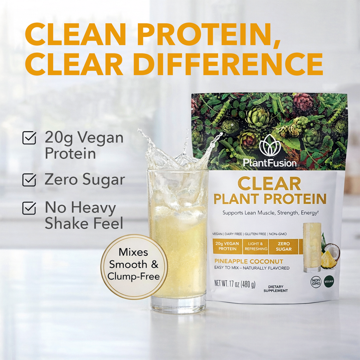 Plant-Based Clear Protein - Vegan Protein Powder