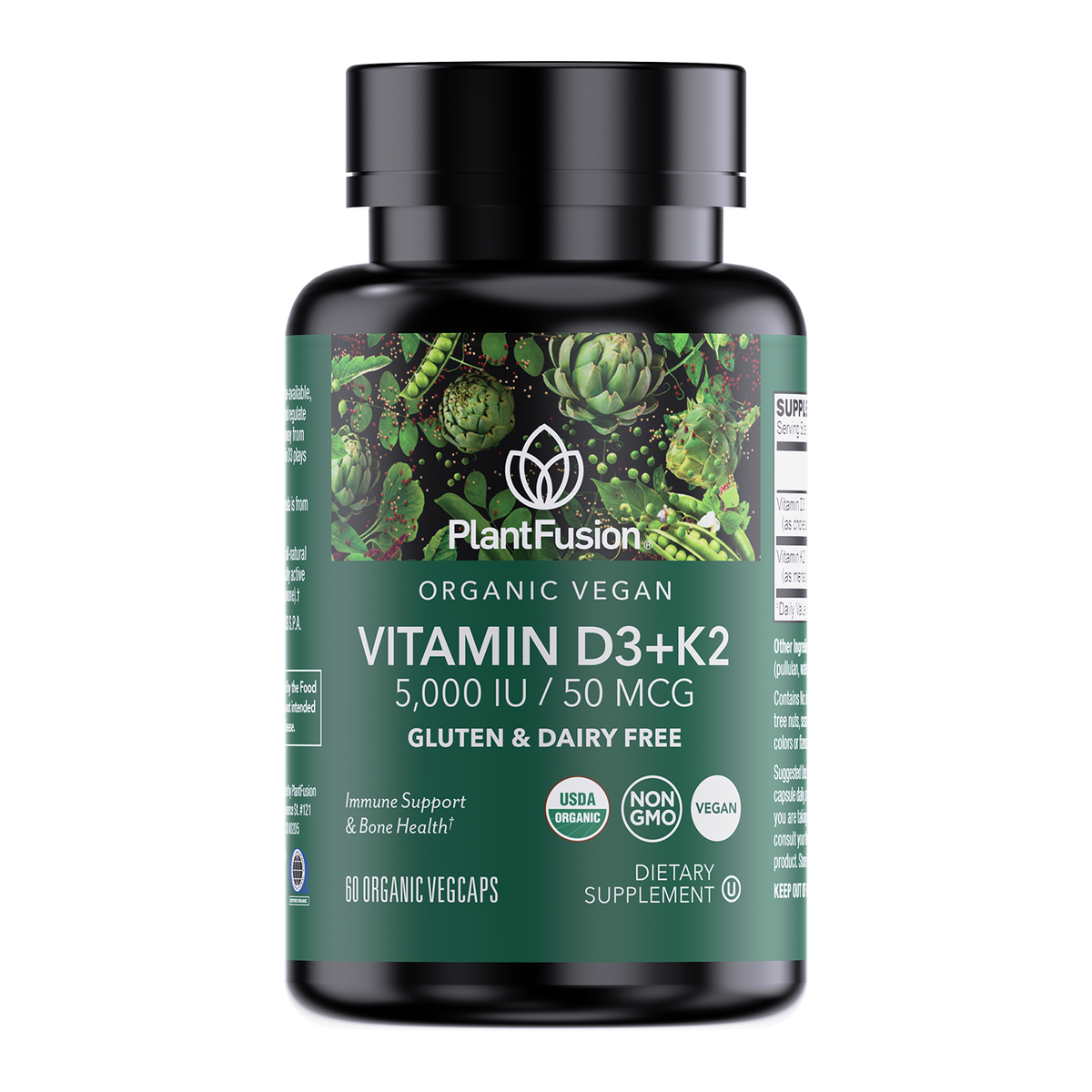 Organic Vegan Vitamin D3 + K2 – Save 30%