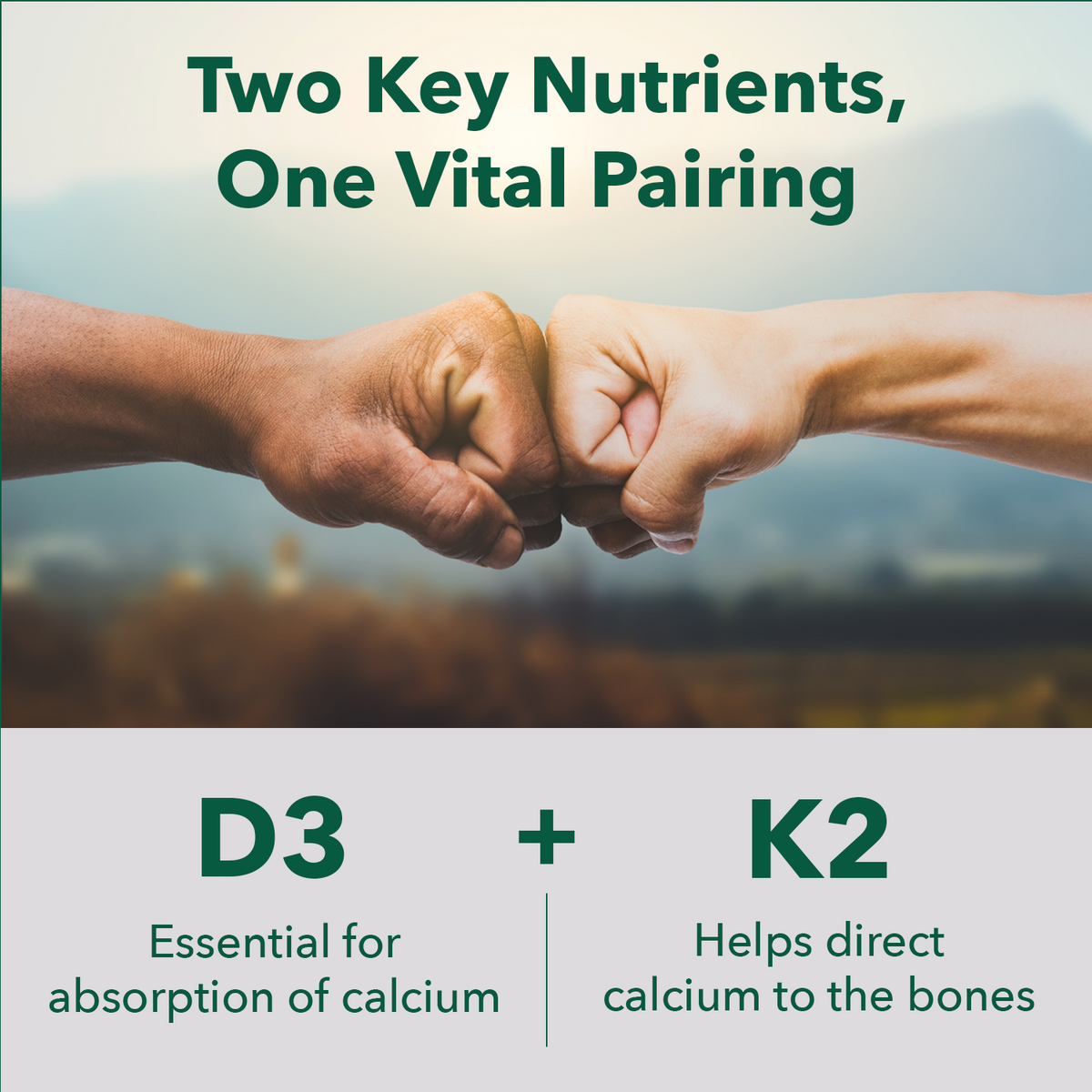 Organic Vegan Vitamin D3 + K2 – Save 30%