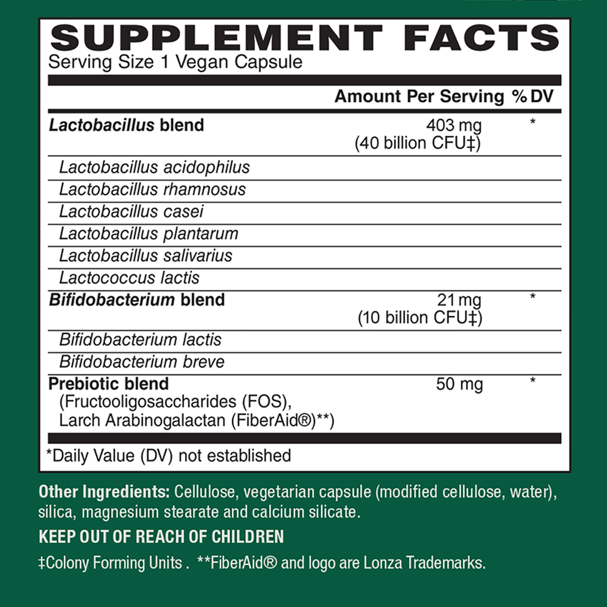 Vegan Women’s Probiotic 50 Billion CFU, 8 Strains