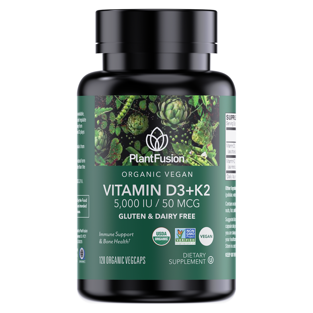 Organic Vegan Vitamin D3 + K2