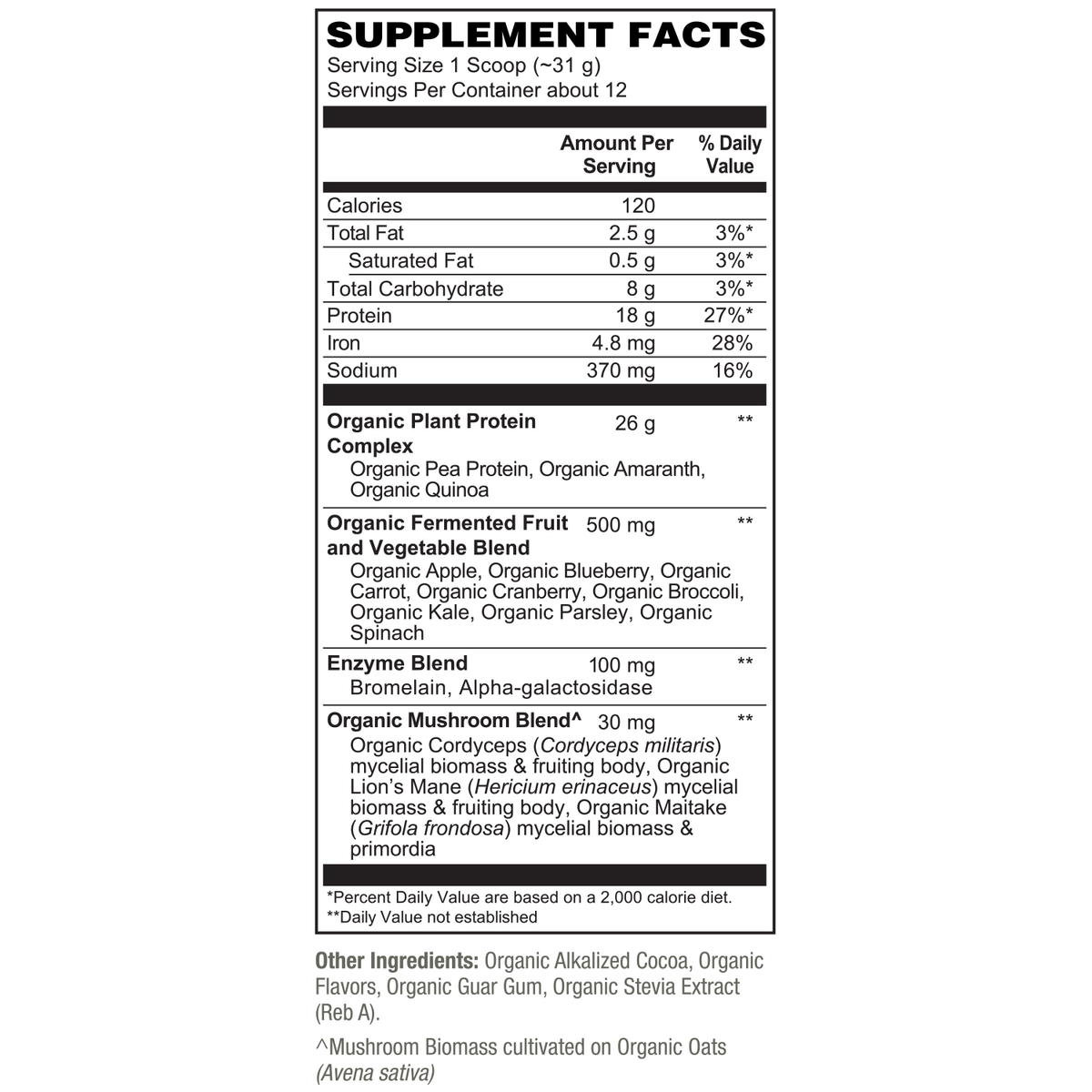 Organic Protein - Fermented Vegan Protein Powder