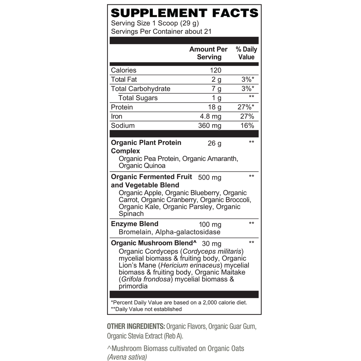 Organic Protein - Fermented Vegan Protein Powder