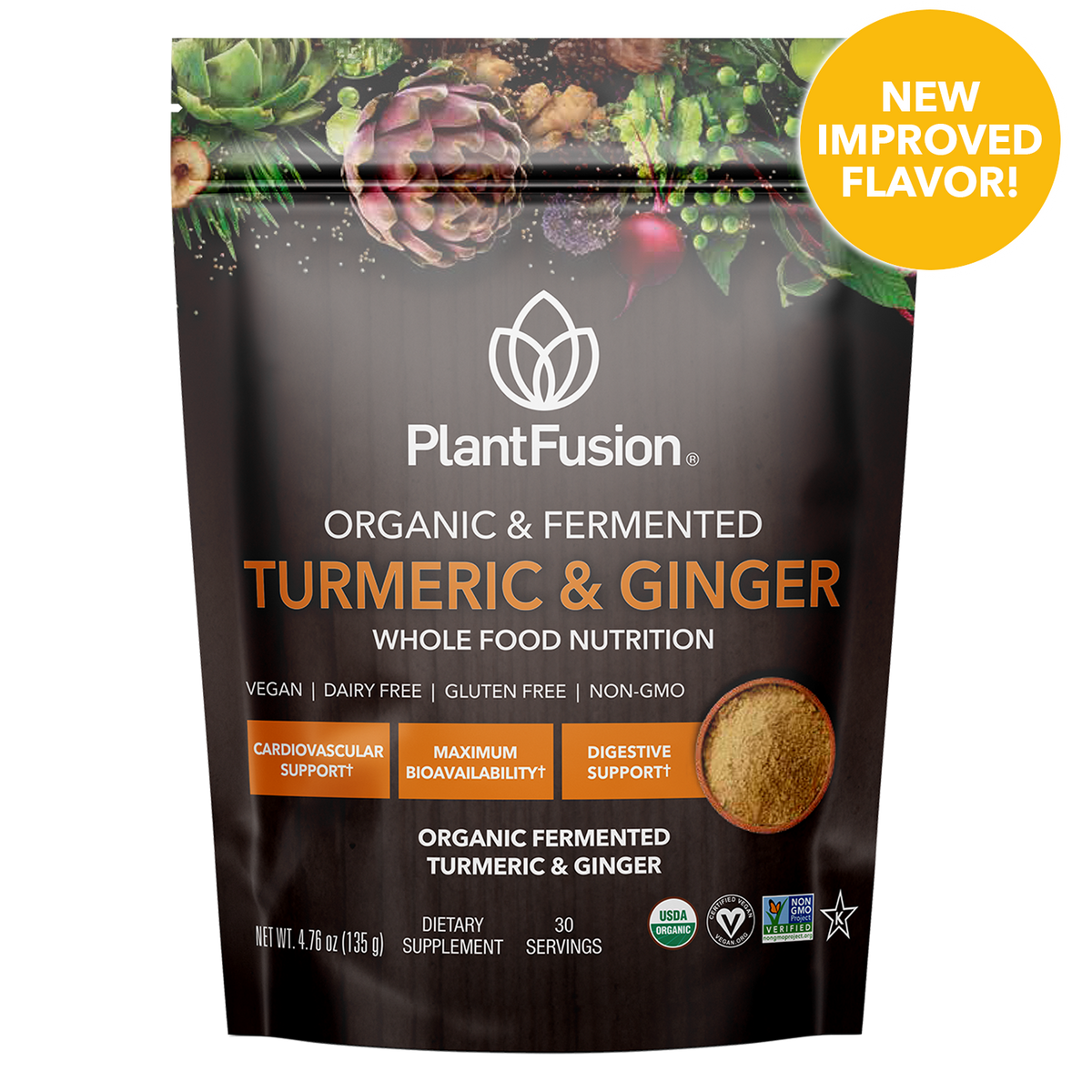 Turmeric & Ginger - Fermented Superfood Powder Blend