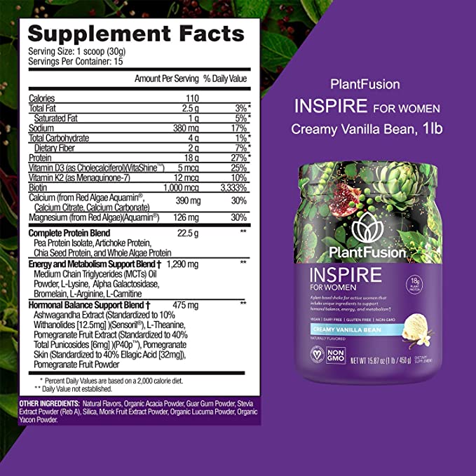 Inspire For Women - Vegan Protein Powder for Women