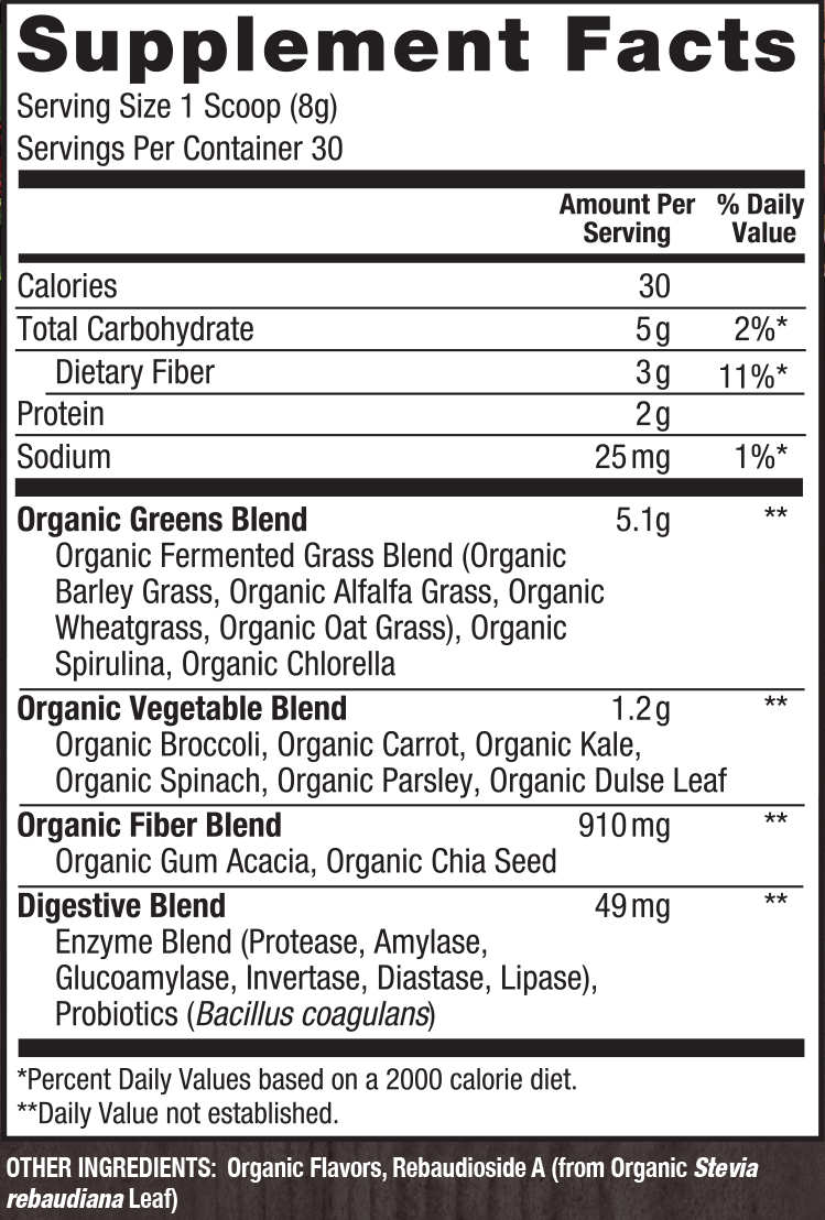 Alkalizing Greens - Fermented Superfood Powder Blend