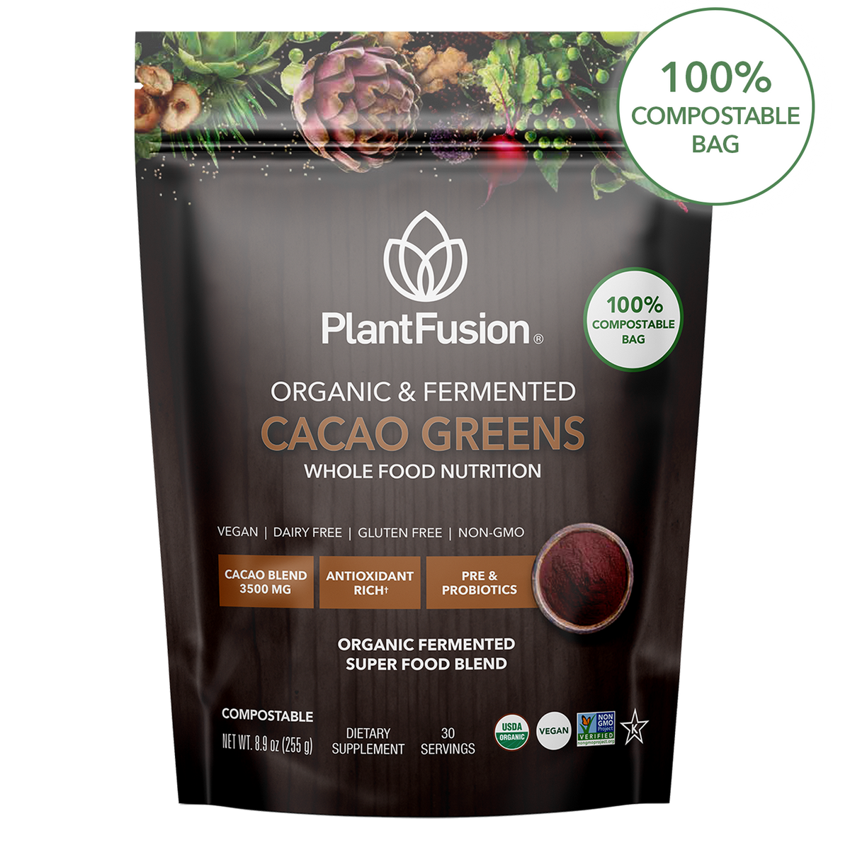 Cacao Greens – Fermented Superfood Powder Blend