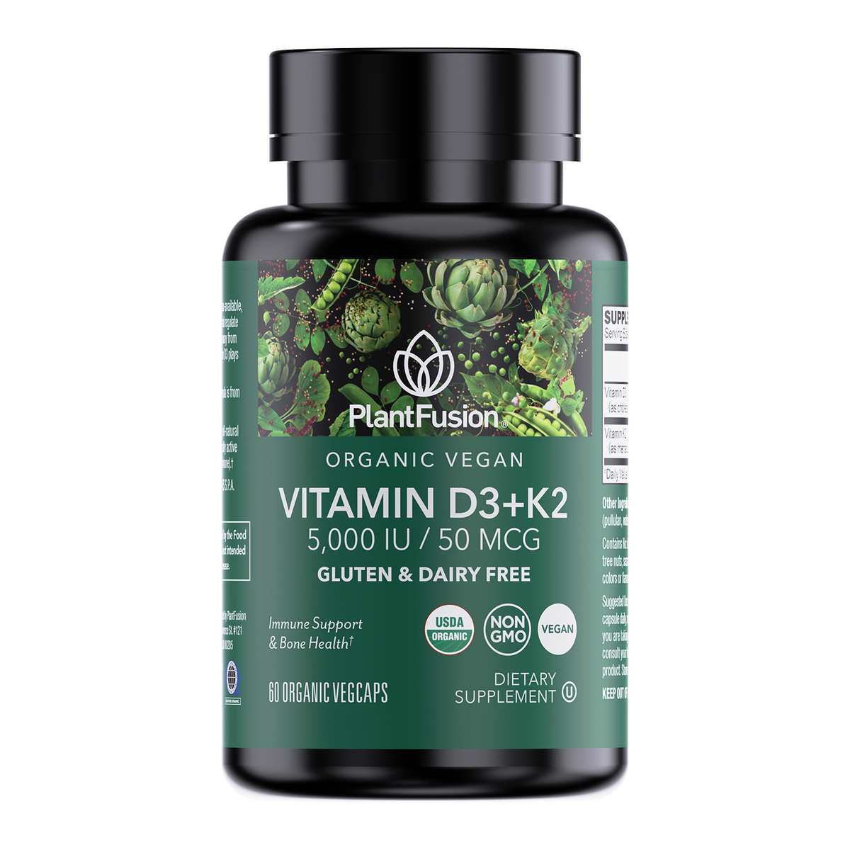 Organic Vegan Vitamin D3 + K2