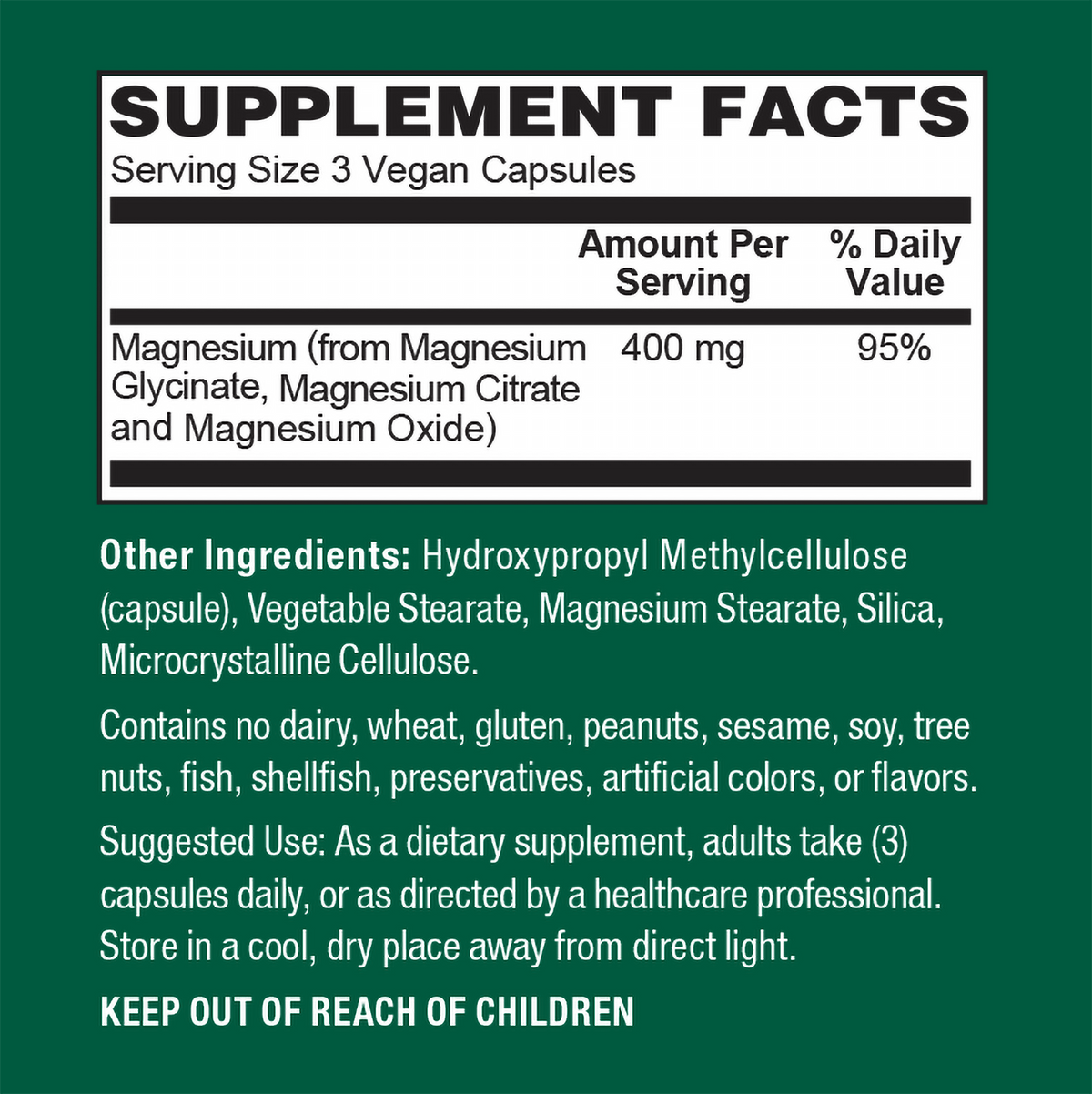 Vegan Magnesium Glycinate