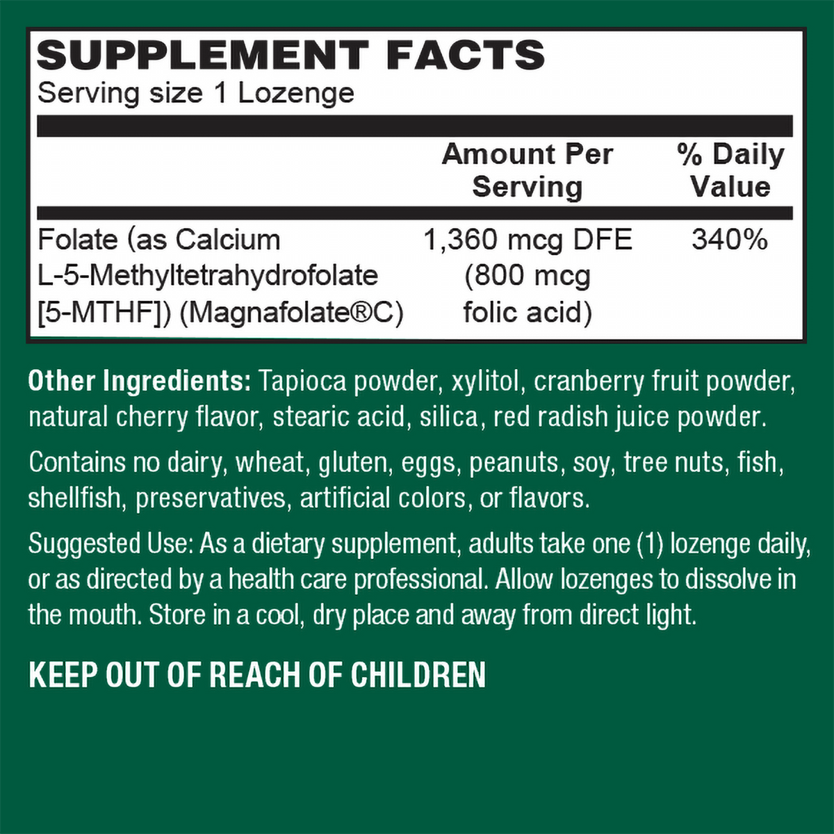 Vegan Methylfolate