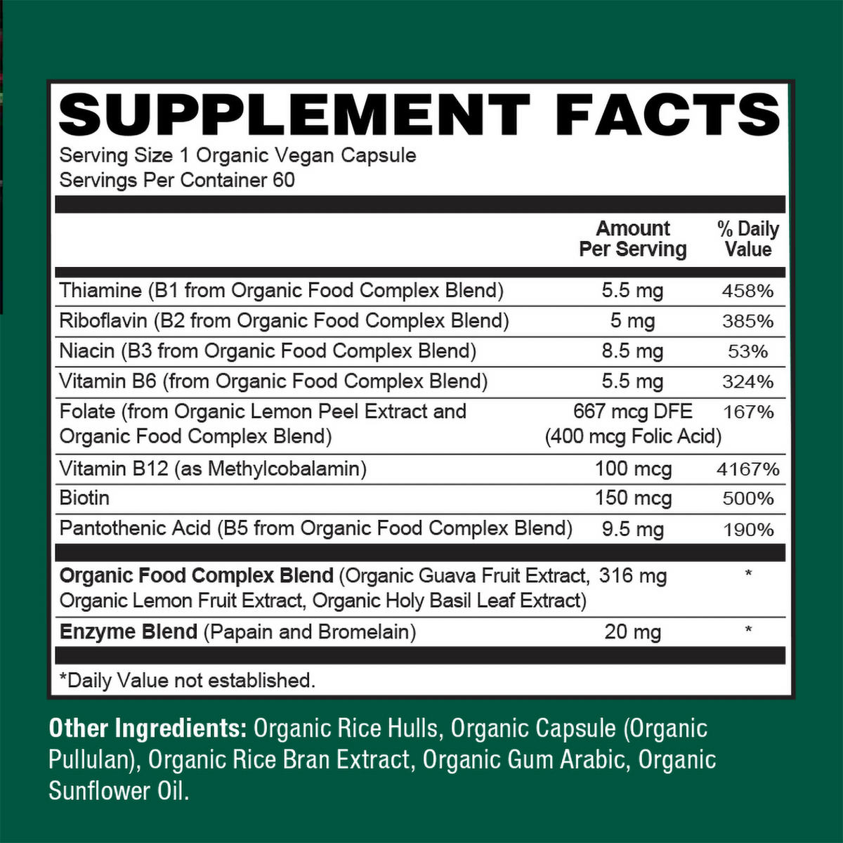 Organic Vitamin B-Complex