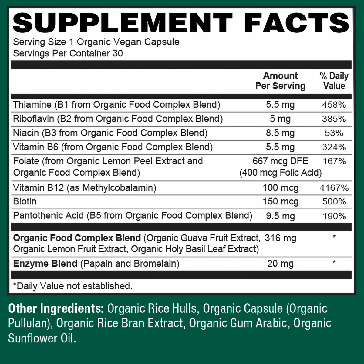 Organic Vitamin B-Complex